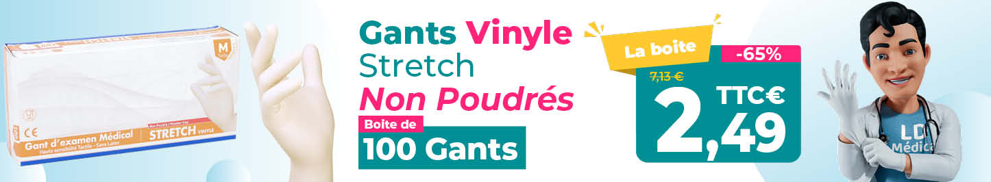 Gants vinyle m&eacute;diclinic